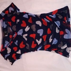 INC Hearted Shirt w/Ribbed Sides